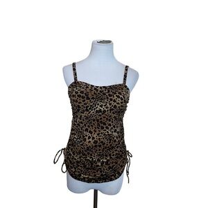 Miraclesuit Leopard Ruched Tankini